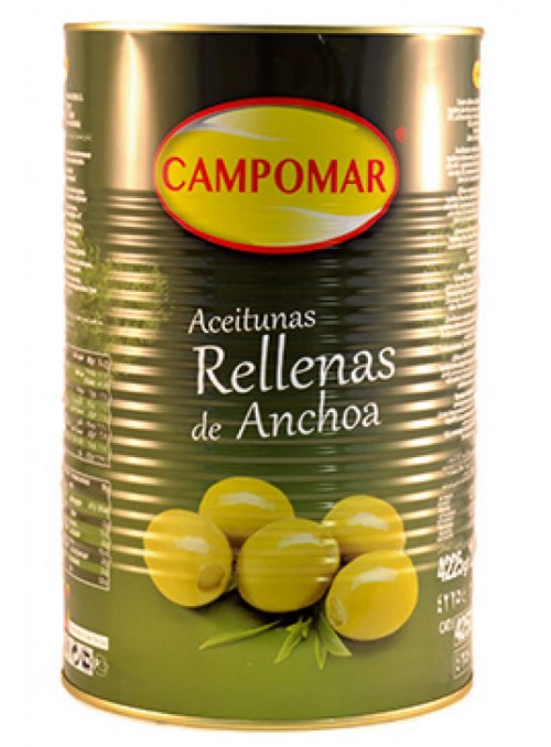 Aceituna Rellena Anchoas 5kg CAMPOMAR