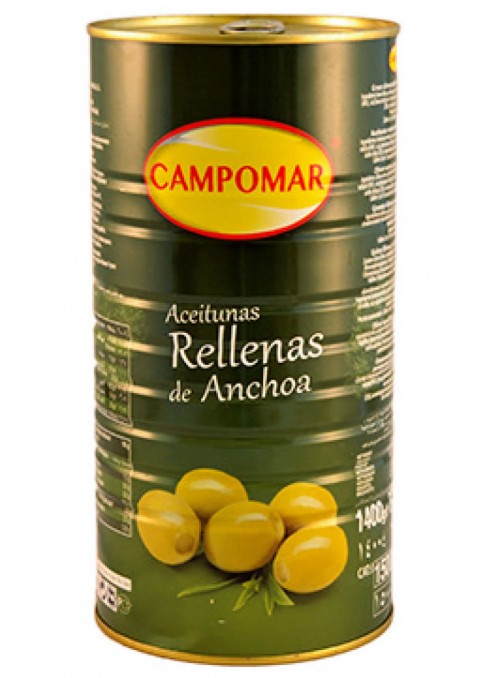 Aceituna Rellena Anchoas 2kg CAMPOMAR
